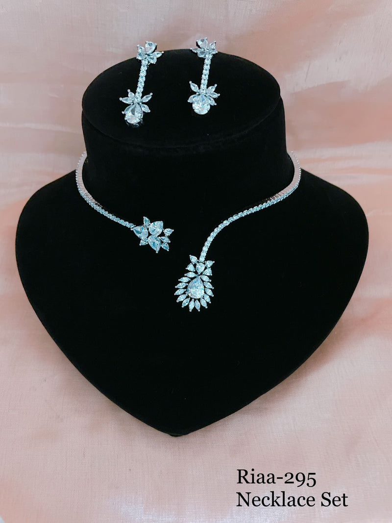 Glimmering CZ Necklace Set