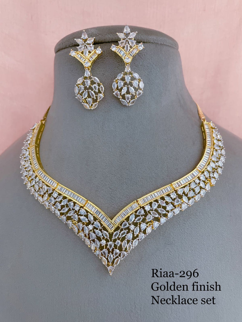 Dazzling CZ Necklace Set