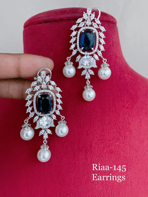 Ravishing Delft Blue CZ Earrings