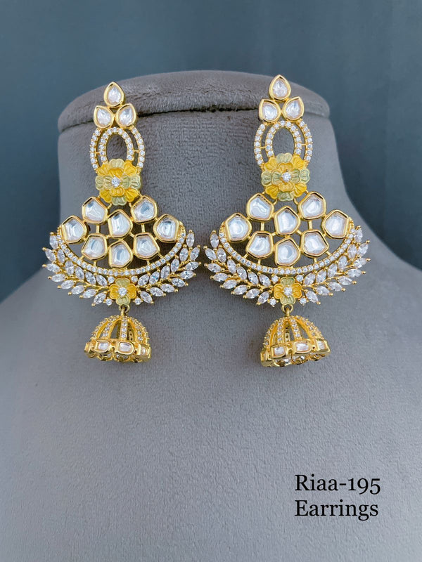 Classic Gold Plated CZ Earrings