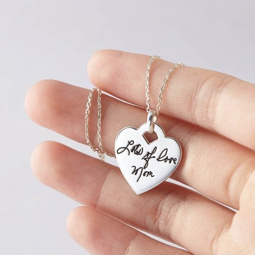 Handwriting Message Pendant Necklace