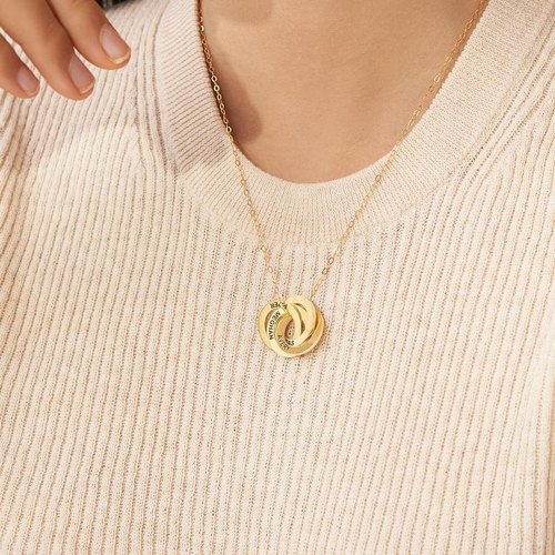 Floppy Infinity Circle Necklace