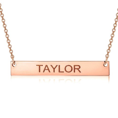 Laser Engraving Custom Name Necklace