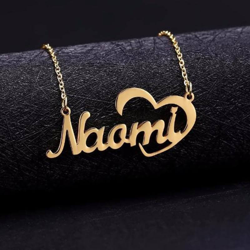 Lovely Heart Name Pendant Necklace